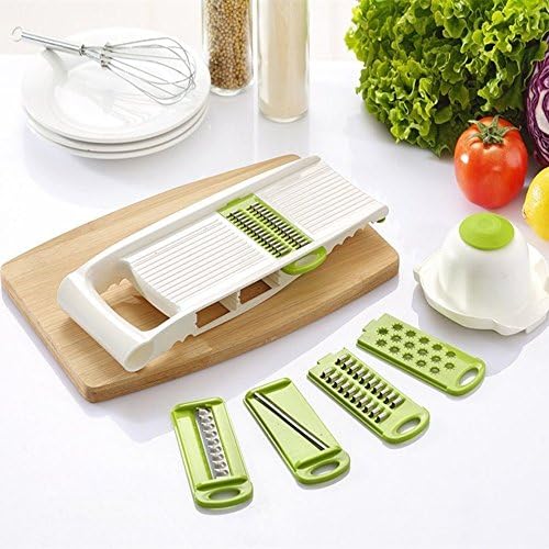 LOOKOUT 5 Pcs/set Kitchen Tools Fruits Vegetables Mandoline Slicer Cutter Grater with Food Safety Holder
