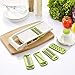 Price comparison product image MA-on 5 Pcs/set Fruits Vegetables Mandoline Slicer Blades Cutter Graters Julienne Slicers Kitchen Tools