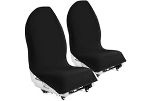 lebogner Car Seat Towel Cover for Post Gym Workout, Running, Swimming, and Hiking, 2 Pack Universal Fit Anti-Slip Waterproof Sweating Bucket Seat Protector for Cars, SUVs and Trucks