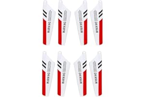 JIAFANRC JIAFAN Blades and Gear Set for Syma S107 RC Helicopter Parts,Blades 8pcs red
