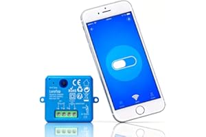 LoraTap Interruttore Smart WiFi, Modulo Controllo a Distanza con Telefono, Tuya Smart Life App per iOS e Android, Relè Wireless Compatibile con Alexa, 10A/2500W