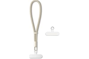 AOKSUNOVA Chaîne courte pour téléphone portable, sangle de téléphone portable réglable, cordon court, A-Cammello chiaro