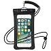 Produktbild Wasserdichte Hülle Handyhülle NINE UP,Schweben im Wasser, Unterstützung der fingerabdruck freischalten,Universal Handy case Tasche mit Umhängeband für iPhone 7/ 6 / 6S, 7 / 6 / 6S Plus SE 5S, Samsung Galaxy S6 / S7 Edge, Note 5, Huawai Xiaomi HTC LG Sony Nokia Motorolabis zu 6 Zoll (Schwarz, 6 Zoll)