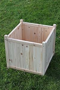 Große Abdeckung für Pflanzkübel aus Holz für den Garten oder