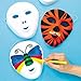 Produktbild Baker Ross Beflockte Masken - Masken aus Plastik mit spezieller Oberflächenbeschichtung zum Bemalen & Gestalten für Kinder (8 Stück)