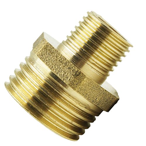 MagiDeal Messing Steckverbinder Schlauchverbinder Verbindungsstück Messinganschluss Schlauchstück – 1/2-1/16 inch - 5