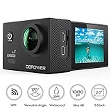 DBPOWER EX5000 Action Cam Wifi Unterwasserkamera 1080P...
