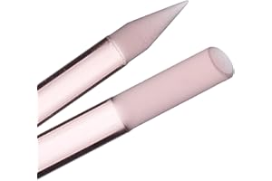 Bona Fide Beauty Empujador de cutículas de cristal – 1 pieza rosa auténtico empujador de cutículas de cristal checo, empujador de cutículas de cristal, removedor de cutículas para uñas naturales