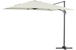 HABITAT ET JARDIN Parasol Jardin déporté alu Sun 3" 3 x 3 m