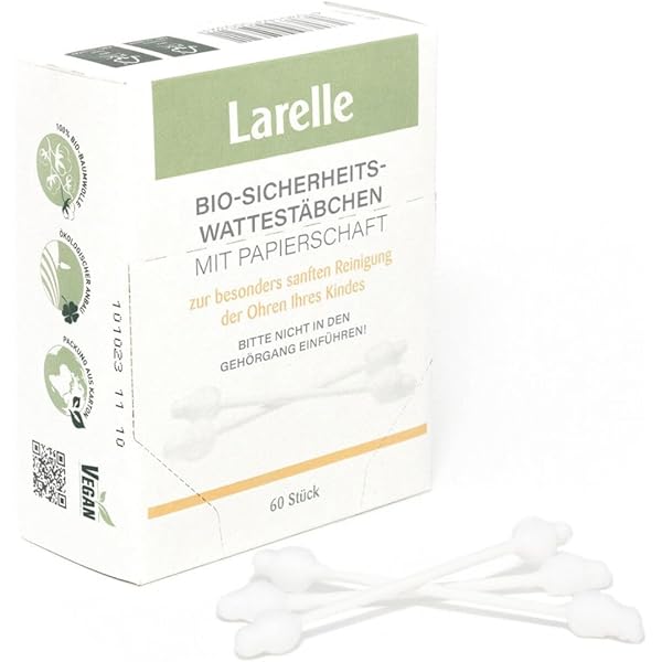 Larelle Bio Wattepads Maxi 6er Pack - 1080 Stück GOTS Zertifiziert Für Baby & Gesicht