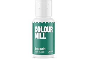 Colour Mill Oil Blend Food Colouring Emerald: Colorante Alimentare Liposolubile a Base di Olio - 20 ml