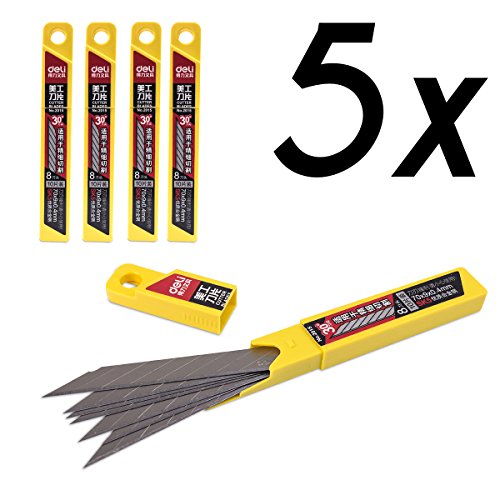 Deli SK5 30° 50x Klingen, 9mm - für Folierer- Grafikmesser / Folienmesser / Car wrapping knife, Cuttermesser