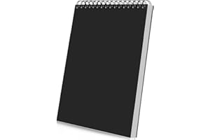 Atliberswo Blok rysunkowy A4 z 60 arkuszami / 120 stronami, szkicownik A4 na spirali, gruby papier 160 g/m², szkicownik dla artystów, szkicowania, ilustracji