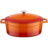 Lava Metal Oval D&ouml;k&uuml;m Tencere, 27 cm, 3.91 L Hacim, Turunucu