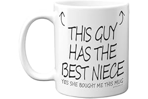 Stuff4 Uncle Gifts - Uncle Mug, This Guy Has The Best Niece, 11oz Ceramic Dishewasher Sage Mugs, Birthday Gifts, Christmas for Fathers Day, from Niece - Made in UK
