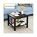 Produktbild LQQGXLPortabler Klapptisch Mini Couchtisch, Wohnzimmer Couchtisch, einfache Schlafzimmer Nachttisch, (Farbe : Black)