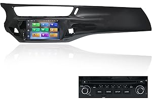MOOKAKA Android 11.0 Auto Radio 2 DIN Navegación GPS Unidad Principal para Citroen C3 DS3 2010-2016 Reproductor Multimedia estéreo para automóvil Pantalla IPS con Carplay,SWC,DSP,RDS (PX6,4+64GB)