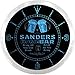 Produktbild ncp1075-b SANDERS Home Bar Beer Pub LED Neon Sign Wall Clock Uhr Leuchtuhr/ Leuchtende Wanduhr