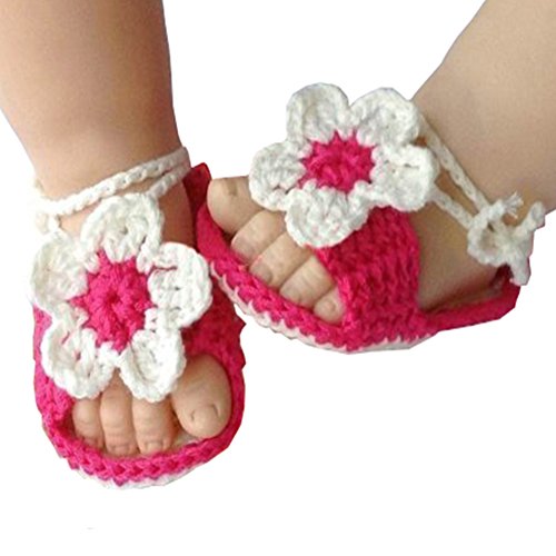 Dream Garden Baby Newborn Infant Girls Crochet Knit Socks Crib Casual Shoes Prewalker