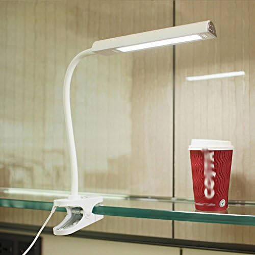 light Led Desk Pupil Desk Clip Light Children Learn Eye Protection Folder Lamp Bed Bed Lamp Clip Type,White