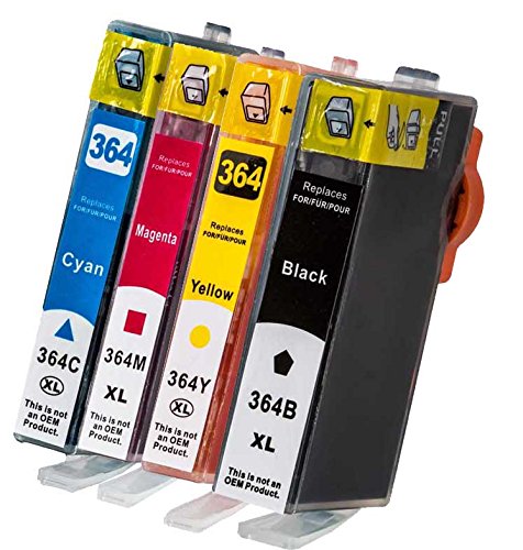 Multipack 4er Pack - Tintenpatronen ersetzt HP 364XL HP Deskjet: 3070/ D 5445 / D 5460 HP Photosmart: B 109A / B 8550 C 5380 / C90 / C 6300 / C 6324 / C 6380 / D 5445 /D 7500 / D 7560 / Estation C 510A HP Photosmart e-All-in-One: 5510 / 5514 / 7510 / B 110A / B 110F HP Photosmart Wireless: B 109A B 109F / B 109G / B 109N HP Photosmart Premium: B 010A / B 010B / B 210 / B 210A / B 410A / B 410C / C 309G / C 310A / C 410A 410E / Fax C 309A / Touchsmart Web C 309N HP Photosmart Plus: 209A