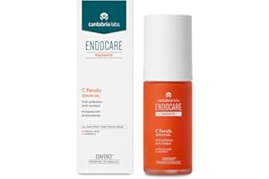 Cantabria Labs - Endocare Radiance C Ferulic Edafence Serum Gel - 30 ml - Sérum Antipolución, antioxidante e iluminador - Protege Frente a la Contaminación y otros factores ambientales