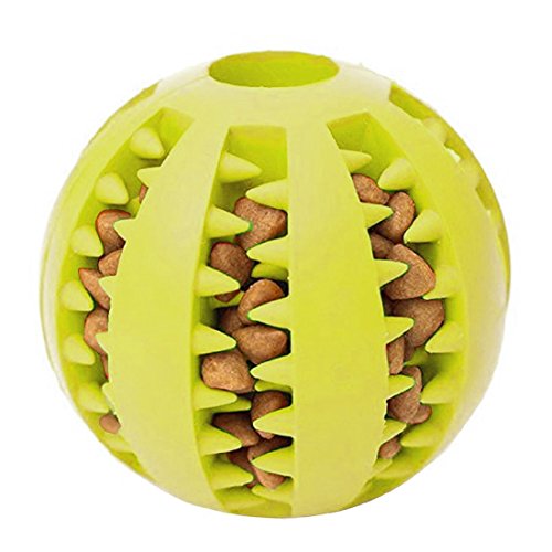 Dog Toy Ball Dog Food Treat Feeder Tooth Cleaning Ball Pet Exercise Game Ball 70mm (Yellow,70mm) reviews Dog Toy Ball Dog Food Treat Feeder Tooth Cleaning Ball Pet Exercise Game Ball 70mm (Yellow,70mm)