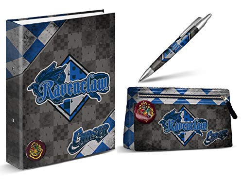 Aucun Carpeta Harry Potter - Ravenclaw - Estuche de lápices de Harry Potter - Ravenclaw + Pluma de Harry Potter - Ravenclaw 14 cm