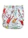 Three Little Imps Unisex Patterned Cloth Nappies (inc 2 inserts each)- Set of 6