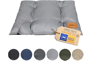 MIMIKO Pets - Cuscino Cane & Gatto Impermeabile | L [ 70 x 50 cm ] - Grigio | OEKO-TEX - Cuscino per cani ipoallergenico | Cuscini Cani, Cuscino Cani Taglia Grande e Piccola, Materasso Cane