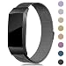 Produktbild Onedream Kompatibel für Fitbit Charge3 Charge 3 Armband Damen Metall Edelstahl Ersatzarmband Schwarz
