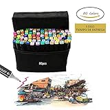 【80 Count】 Viene con un total de 80 colores para su elección, lo que le permite crear varios bocetos y patrones coloridos. Mejor chioce para los estudiantes, artistas, artesanos y entusiastas del dibujo.