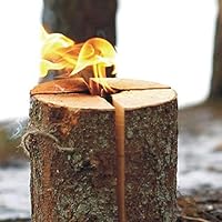 NOOR Schwedenfeuer mit 25cm Höhe und 17-24cm Durchmesser I Schwedenfackel für Outdoor-Spaß bis zu 4 Stunden