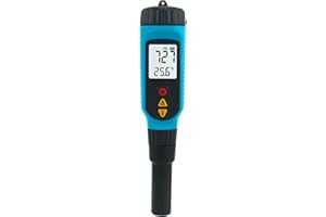 Benkeg PH818M Misuratore di PH per la Lavorazione degli Alimenti 2 in 1 Misuratore di PH della Soluzione Misuratore di Temperatura LCD Retroilluminazione Sonda di Misurazione del PH Digitale