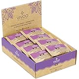 VIVOO Organic Raw Energy Reishi and 100% Raw Dark Chocolate Fruit Bites | No Added Sugar | Dairy-Free, Soy-Free, Gluten-Free | Non-GMO, Vegan, Kosher | Nutrient-rich | Box of 24 pieces x 18g each
