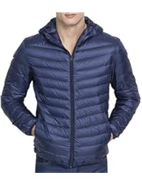 Mens Outwear Lightweight Packable Down Jackets Hooded Winter Coats