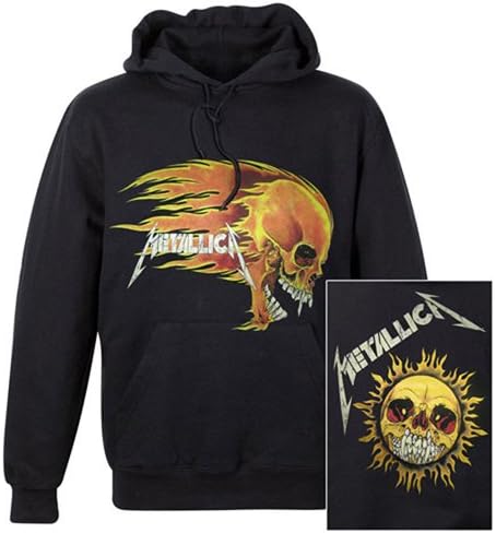 Metallica - Hoodie Flaming Skull (in M)