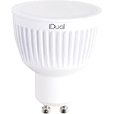 iDual GU10 LED-glödlampa fjärrkontroll. Varmvit till kall vit; dimfunktioner; flerfärgad omgivnings- och stämningsljus. 345 l