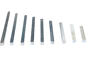 GENERIC 8mm Windows UPVC and Door Handle Spindle Plain Bar 50mm to 150mm Solid Steel Silver Metal Spindles Pack of 1 (8 mm x 150 mm)