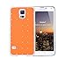 Produktbild High Value Samsung Glaxay S4 Mini Luxuskristallquerdiamant orange Fall Bling Hard Cover mit weißen Rahmen für Samsung Glaxay S4 Mini