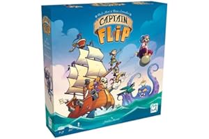 Asmodee - Captain Flip - Nommé AS d'or 2025 -Jeu de Société Ludique et Stratégique - Adultes et Enfants dès 8 Ans - Jeu d’Aventures - 2 à 5 Joueurs - Version Française - Play Punk