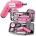 Produktbild Apollo Precision Tools 70, Pink, 95-teilig mit 6 V Akkuschrauber
