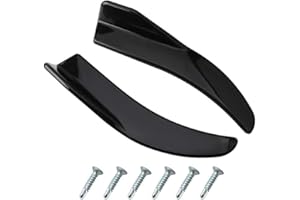 ASUDARO Rear Bumper Lip Car Spoiler, 1 Pair Rear Bumper Lip Splitter Lip Diffuser for Rear Bumper Tuning Car Fender Universal Car Rear Spoiler, Bright Black