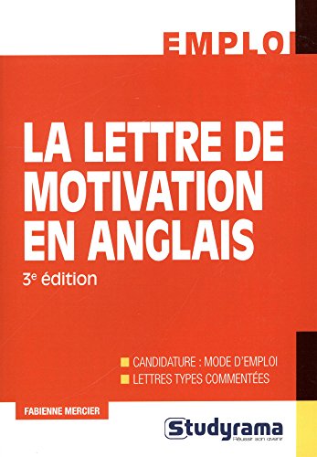 couverture de : La lettre de motivation en anglais