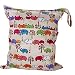 NovoGifts Large Travel Wet and Dry Cloth Diaper Zipper Bag Waterproof Washable Reusable 14x11.5"