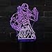 Produktbild 3D Optische Illusions-Lampen Win-Y LED-Schreibtisch Tischlampe 7 Farb-Touch-Lampen-Ausgang Schlafzimmer-Büro-Dekor für Kindergeburtstag Weihnachtsgeschenk (Predator 1)