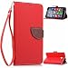 Produktbild Nokia Microsoft Lumia 640 XL Lederoptik PU Leder Hülle (Frei 2 in 1 Ball Touch Pen) CaseHome Nature Blatt Etui Magnetverschluss Stil PU-Leder Brieftasche [Standfunktion] Deckel Klapptasche Schale Flip Foliant Schützende Haut Hüllen Mit Wallet Kartenfach Magnetverschluss Standfunktion Handytasche Taljereep Lanyard Strap Tragen Folio Tasche Schutzhülle(Rot Color)