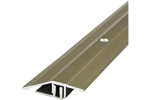 ZZLQIAN Aluminium Door Bars Carpet Cover,Threshold Transition Strip,900x 55mm,Tiles to Flooring Laminate Carpet,Floor Edging Trim,Doorways Threshold Ramp Reducer,Bridge the Height Between 9-16mm,Champagne