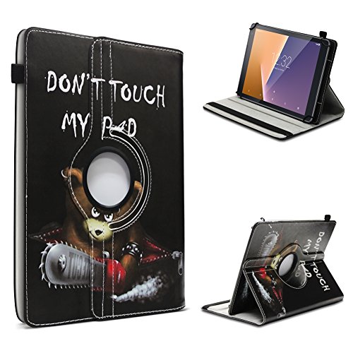 Vodafone Tab Prime 6 / 7 robuste Tablet-Schutz-Hülle aus hochwertigem Kunstleder Tasche mit Standfunktion 360° drehbar Universal-Cover-Case kombiniert Schutz und Design von UC-Express®, Farben:Motiv 12