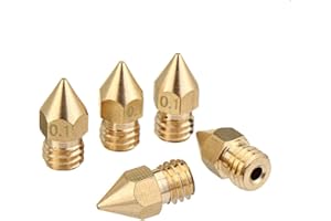 HONFITAT ExcLent 5 szt. 1,75 mm / 0,1 mm miedź dysza wytłaczarka nici Mk8 do drukarki 3D